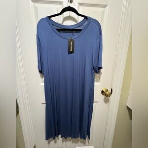 Elegant Blue Maxi Dress